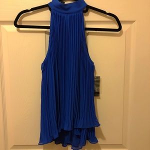 INC Women’s illusion Halter-Neck Top. Size 0P